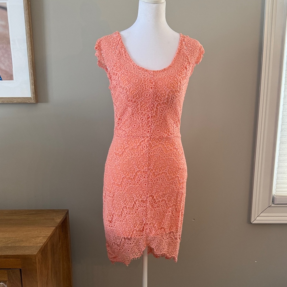 Acemi Peach Lace Top